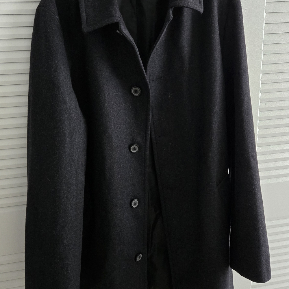 Classic Black Wool Coat